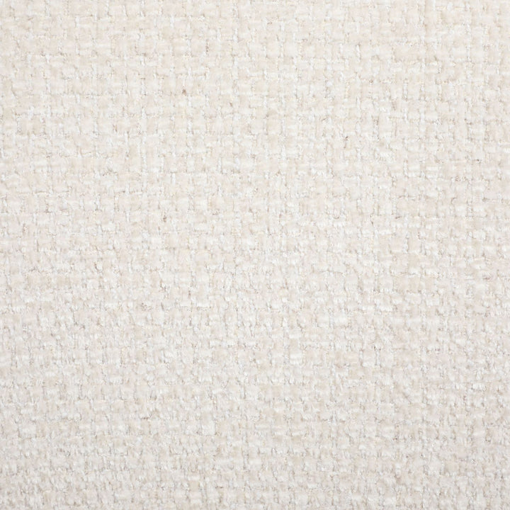 Avella Interwoven Fabric Upholstered Swivel Accent Chair — Cream / Stained Natural