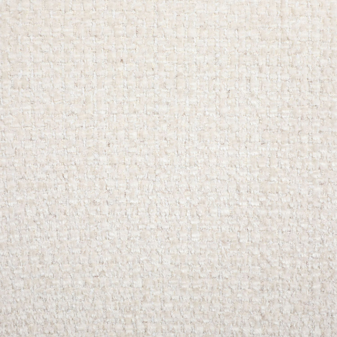 Avella Interwoven Fabric Upholstered Swivel Accent Chair — Cream / Stained Brown