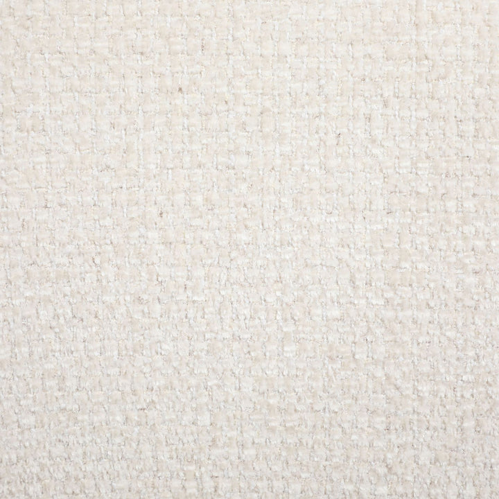 Avella Interwoven Fabric Upholstered Swivel Accent Chair — Cream / Stained Brown