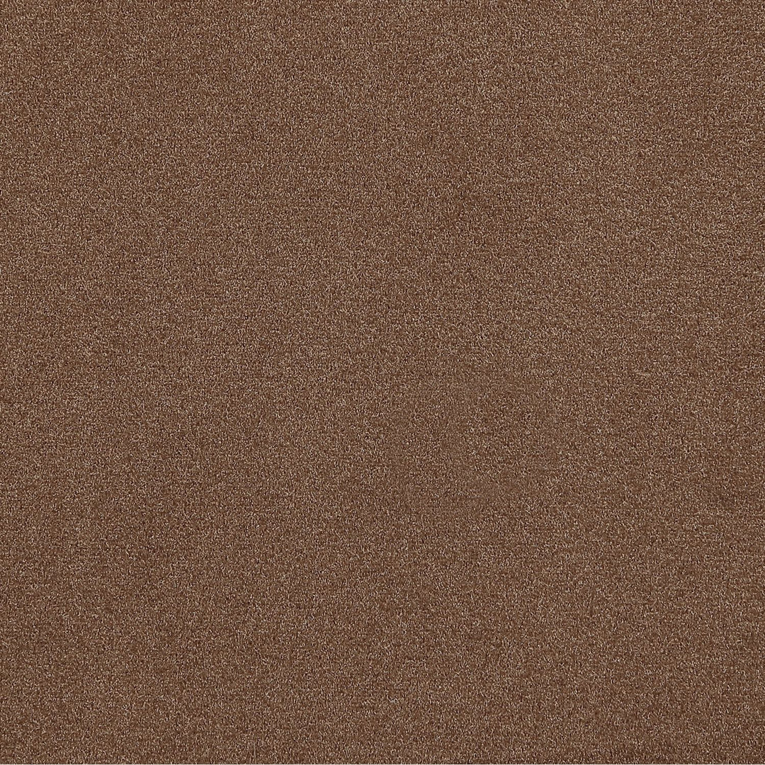 Elara Velvet Upholstered Swivel Accent Chair — Brown / Stained Brown