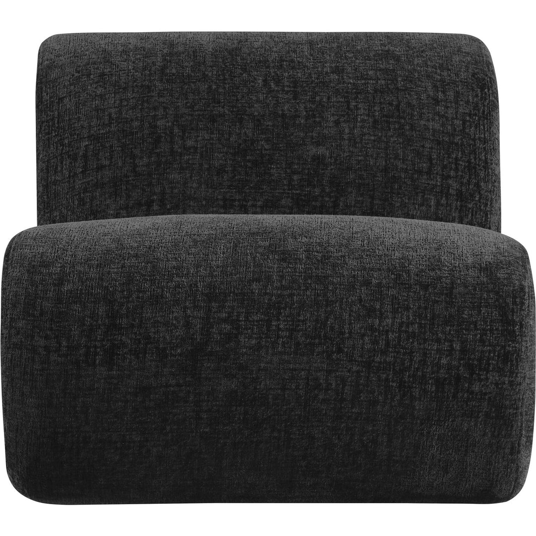 Akira Fabric Upholstered Accent Chair — Black / Black