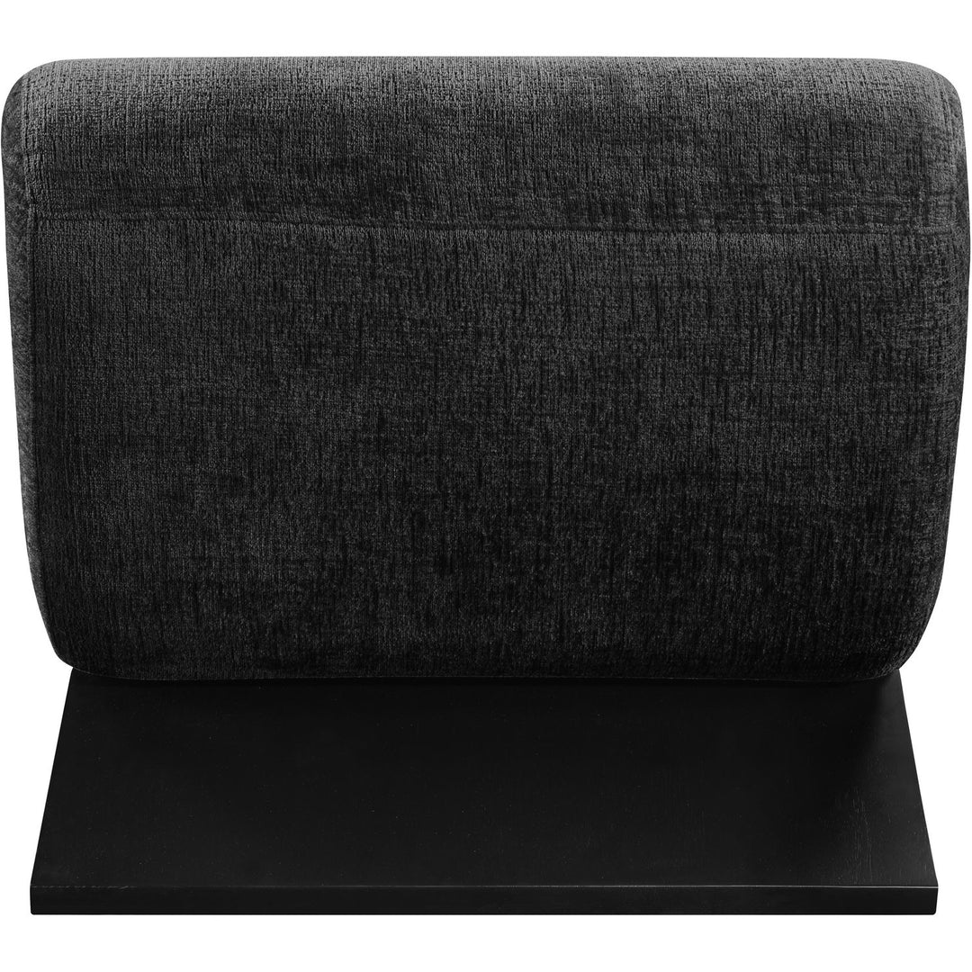 Akira Fabric Upholstered Accent Chair — Black / Black
