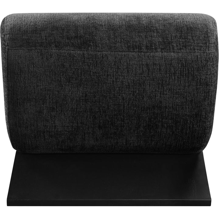 Akira Fabric Upholstered Accent Chair — Black / Black