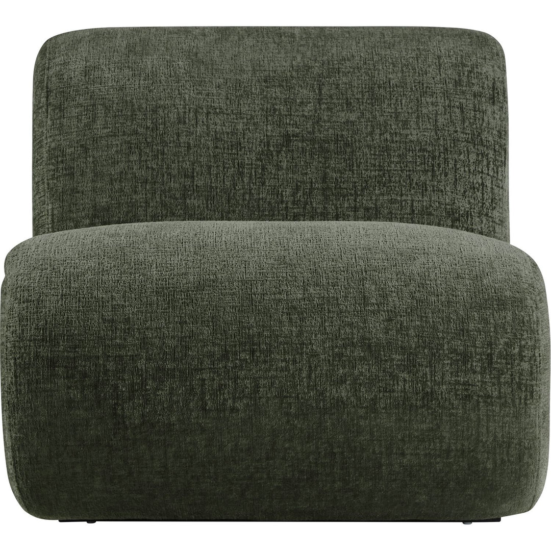 Akira Fabric Upholstered Accent Chair — Green / Black