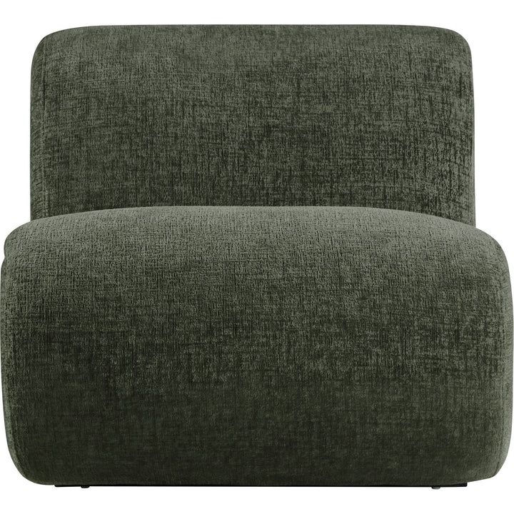 Akira Fabric Upholstered Accent Chair — Green / Black