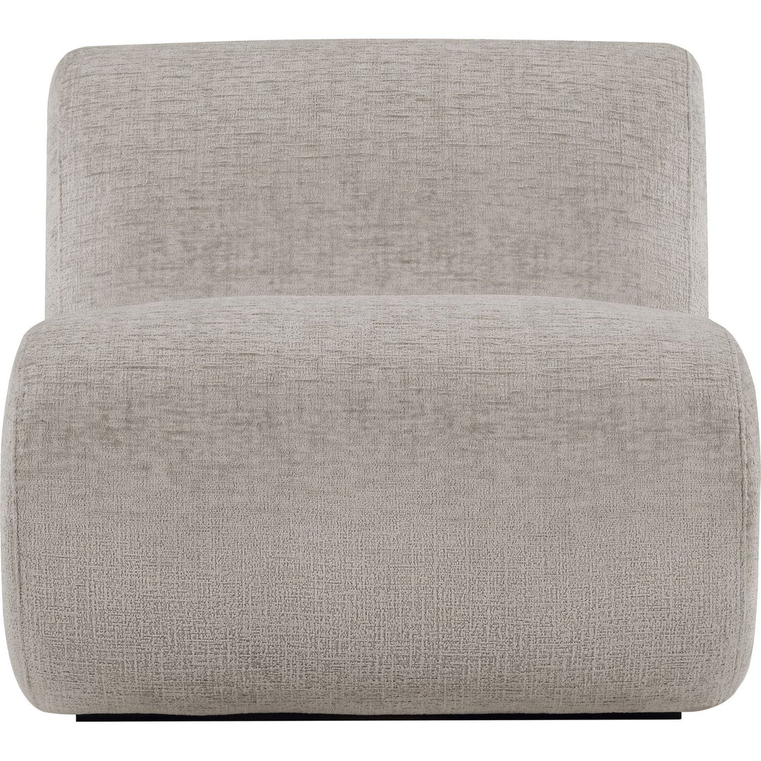 Akira Fabric Upholstered Accent Chair — Grey / Black