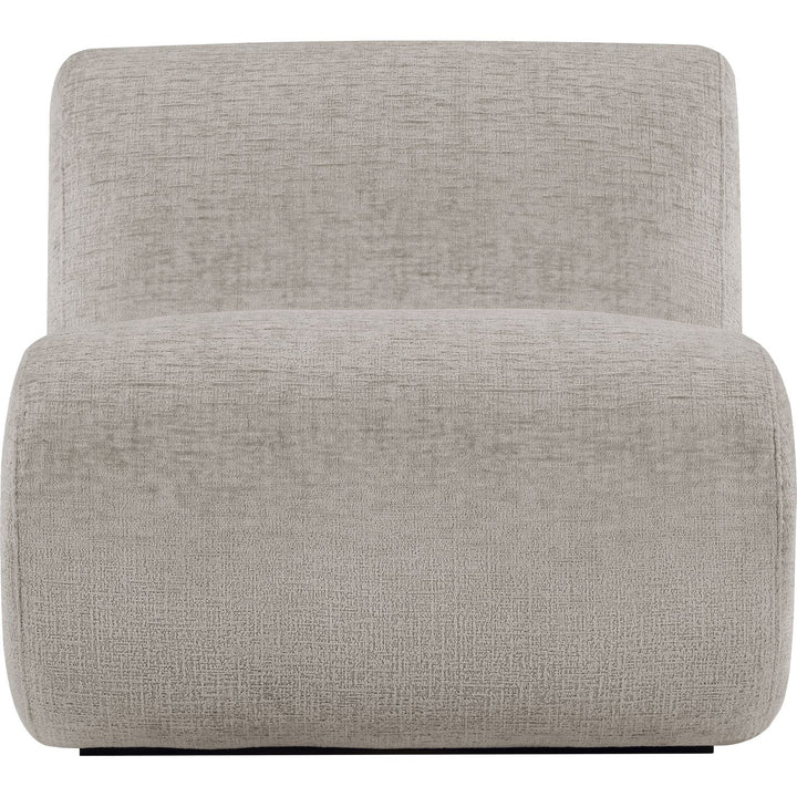 Akira Fabric Upholstered Accent Chair — Grey / Black