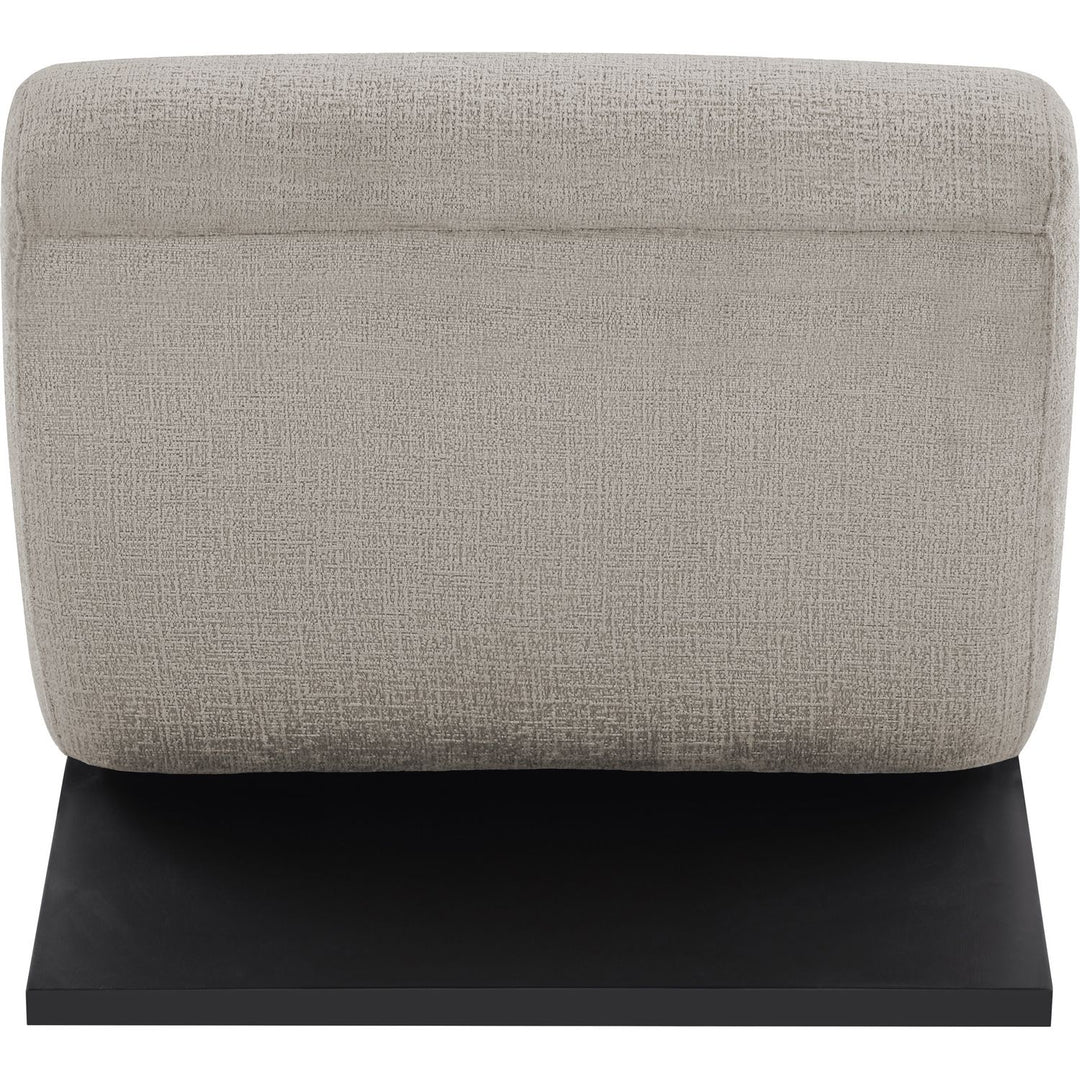 Akira Fabric Upholstered Accent Chair — Grey / Black