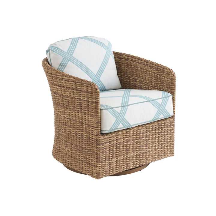 Outdoor Dining Chairs Swivel Occassional Chair - 3350 Dark Brown