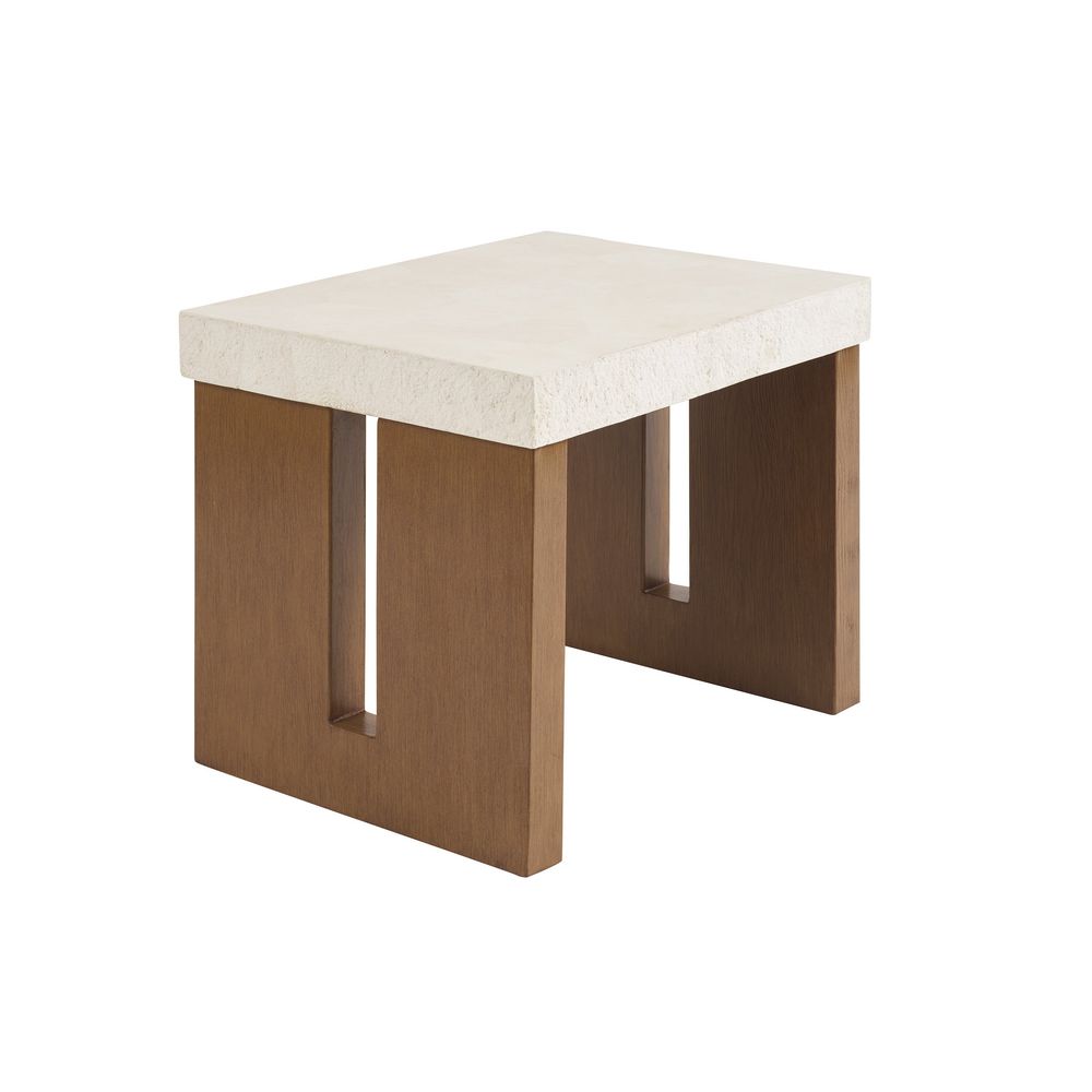 Outdoor Side Tables Rectangular End Table - 3350 Dark Brown