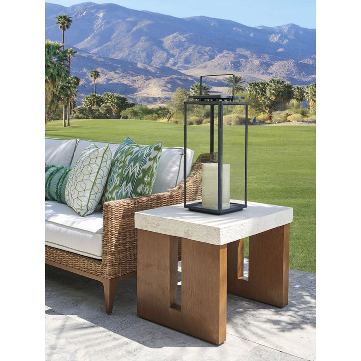 Outdoor Side Tables Rectangular End Table - 3350 Dark Brown