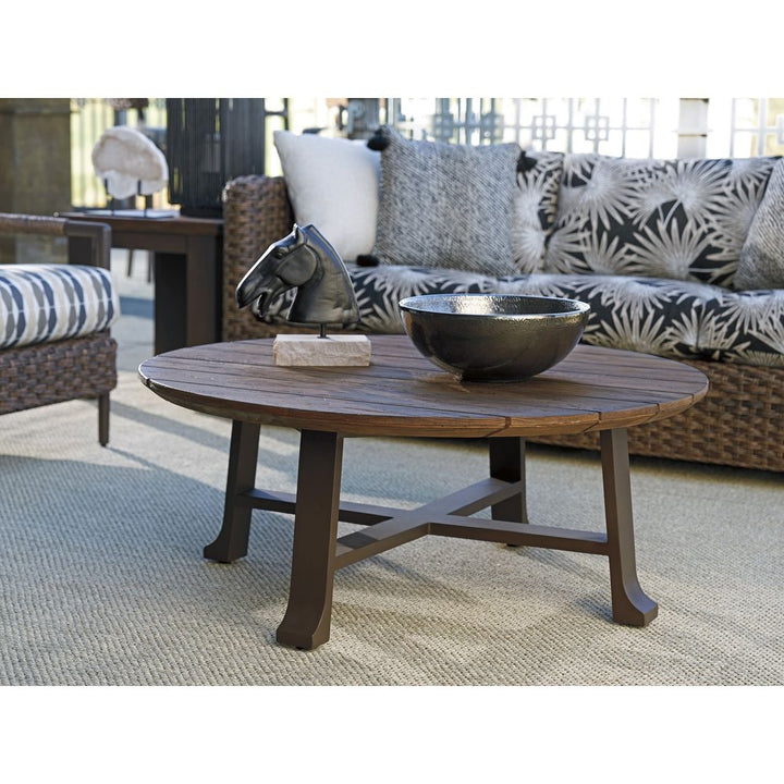 Outdoor Coffee Tables Round Cocktail Table - 3350 Dark Brown