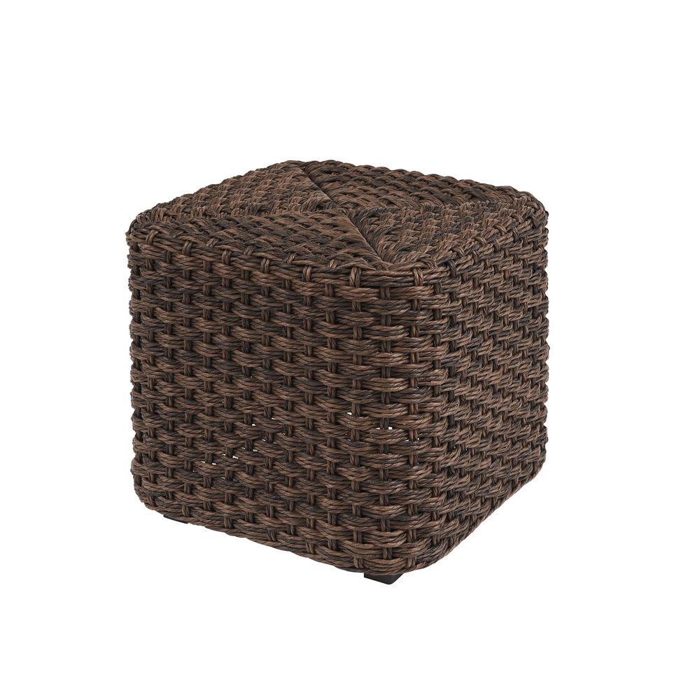 Outdoor Coffee Tables Small Ottoman - 3350 Dark Brown