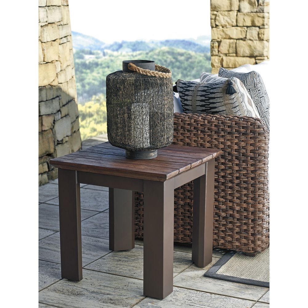 Outdoor Side Tables Serving End Table - 3350 Dark Brown