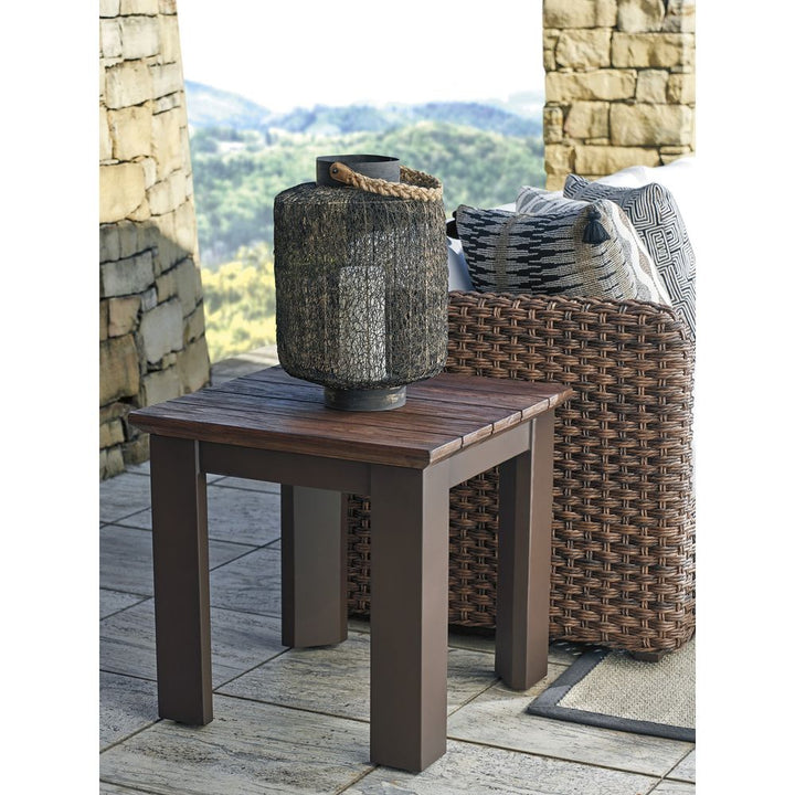 Outdoor Side Tables Serving End Table - 3350 Dark Brown