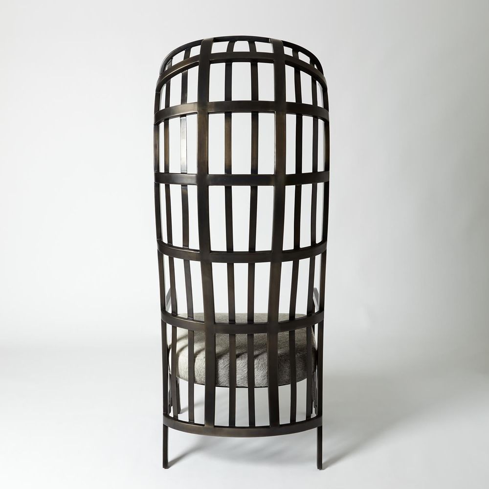 Cascade Chair w/Grey Hair-on-Hide