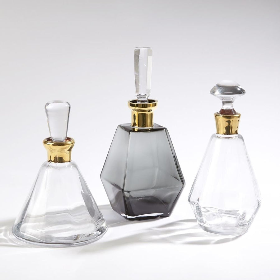 Decanters Smoke Decanter w/Gold Neck