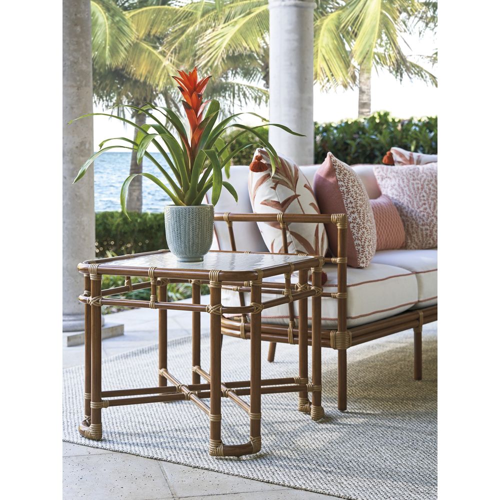 Outdoor Side Tables Square End Table - 3360 Medium Brown