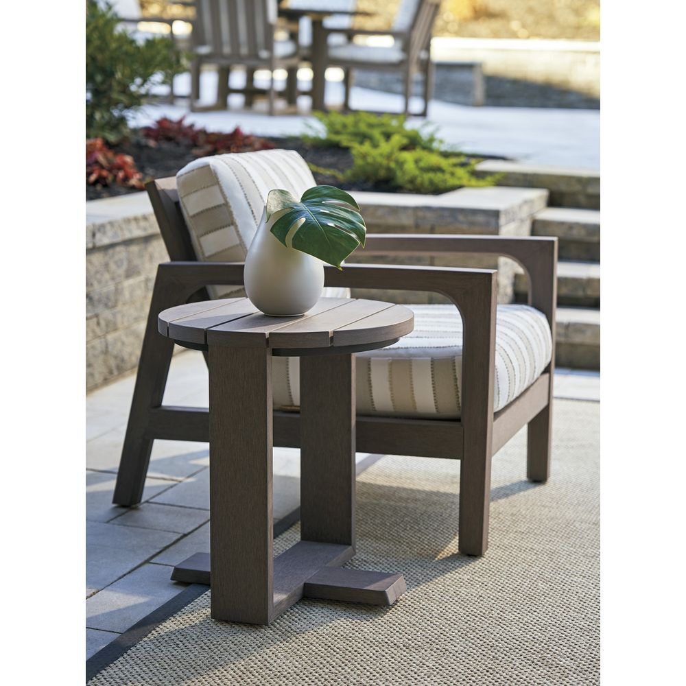 Outdoor Side Tables Round Table - 3370 Brown
