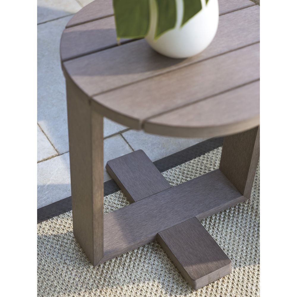 Outdoor Side Tables Round Table - 3370 Brown