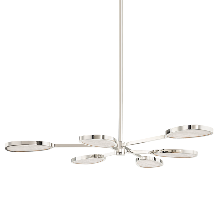 Patras Chandelier - Burnished Nickel 6 Lights