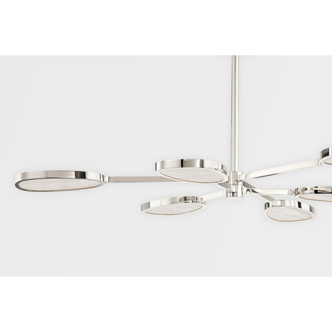 Patras Chandelier - Burnished Nickel 6 Lights