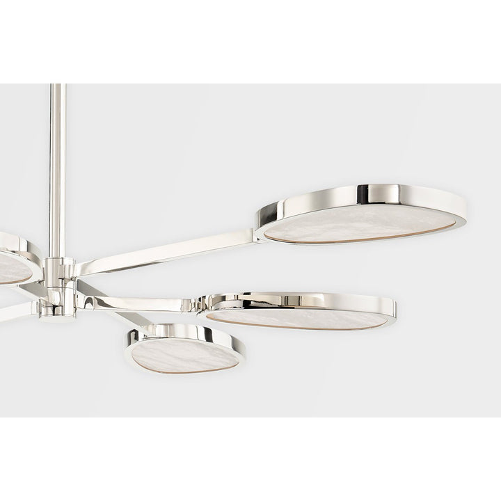 Patras Chandelier - Burnished Nickel 6 Lights