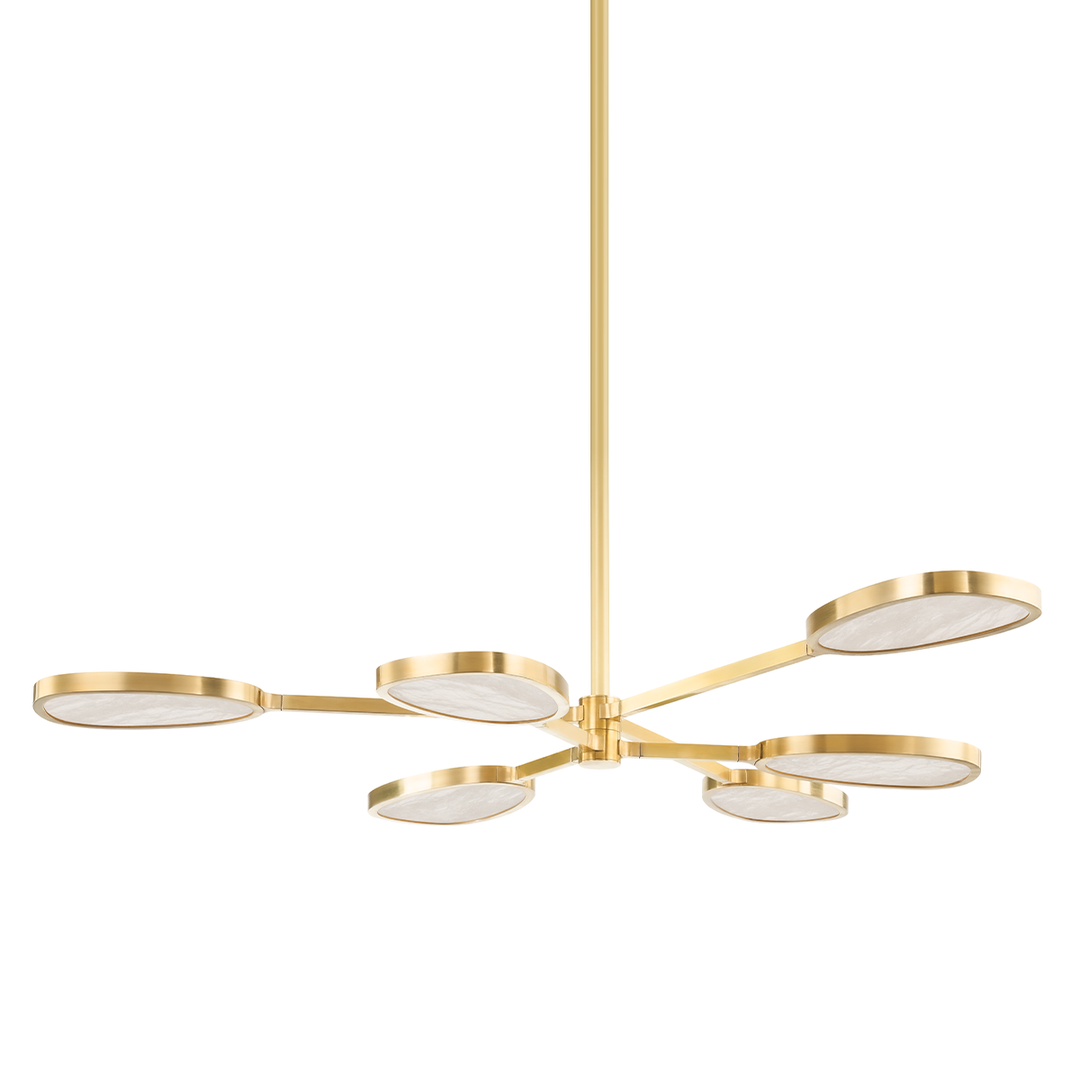 Patras Chandelier - Vintage Brass 6 Lights