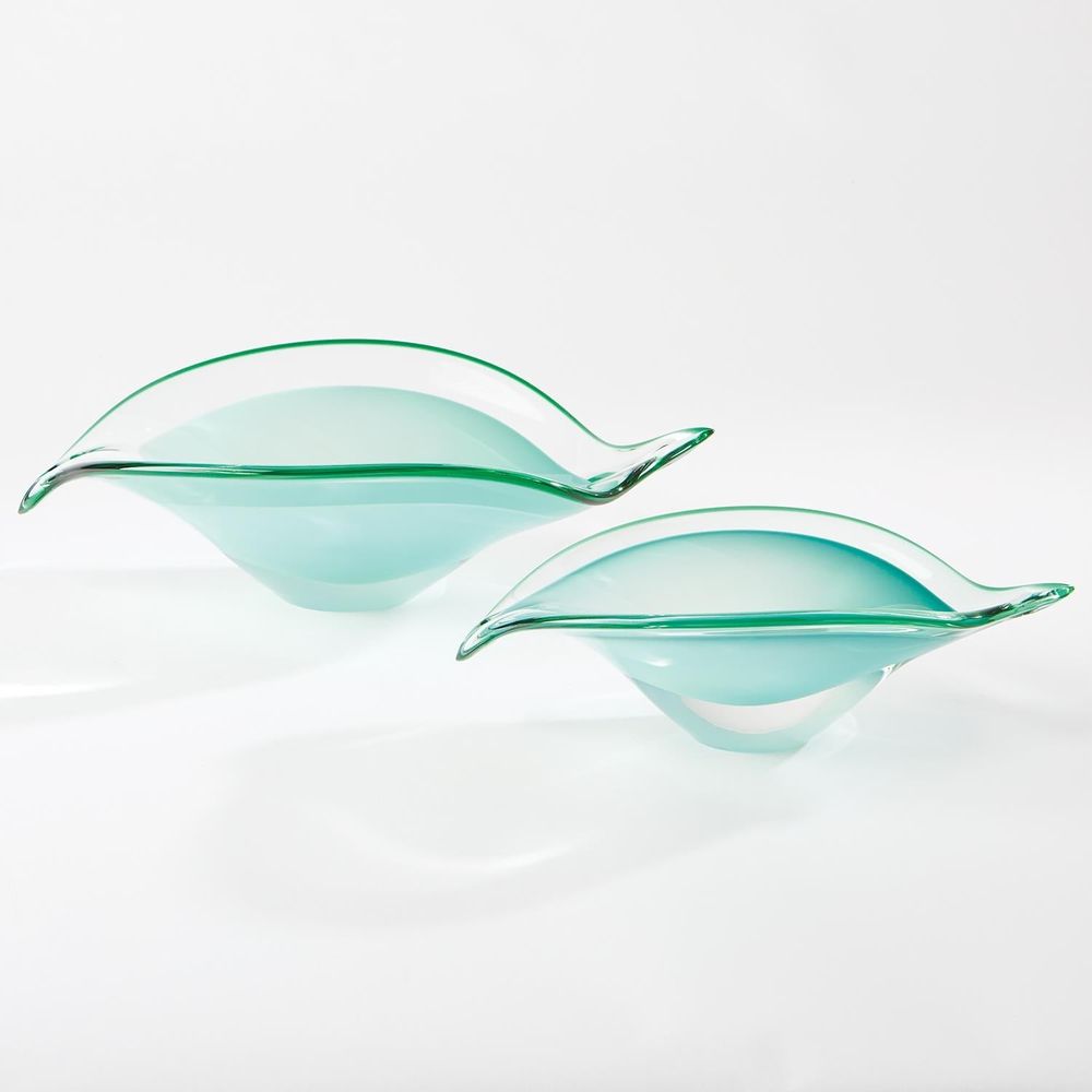 Bowls Bent Leaf Bowl-Celadon-Sm