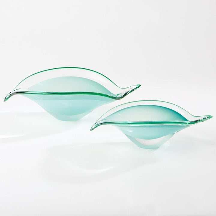 Bowls Bent Leaf Bowl-Celadon-Sm