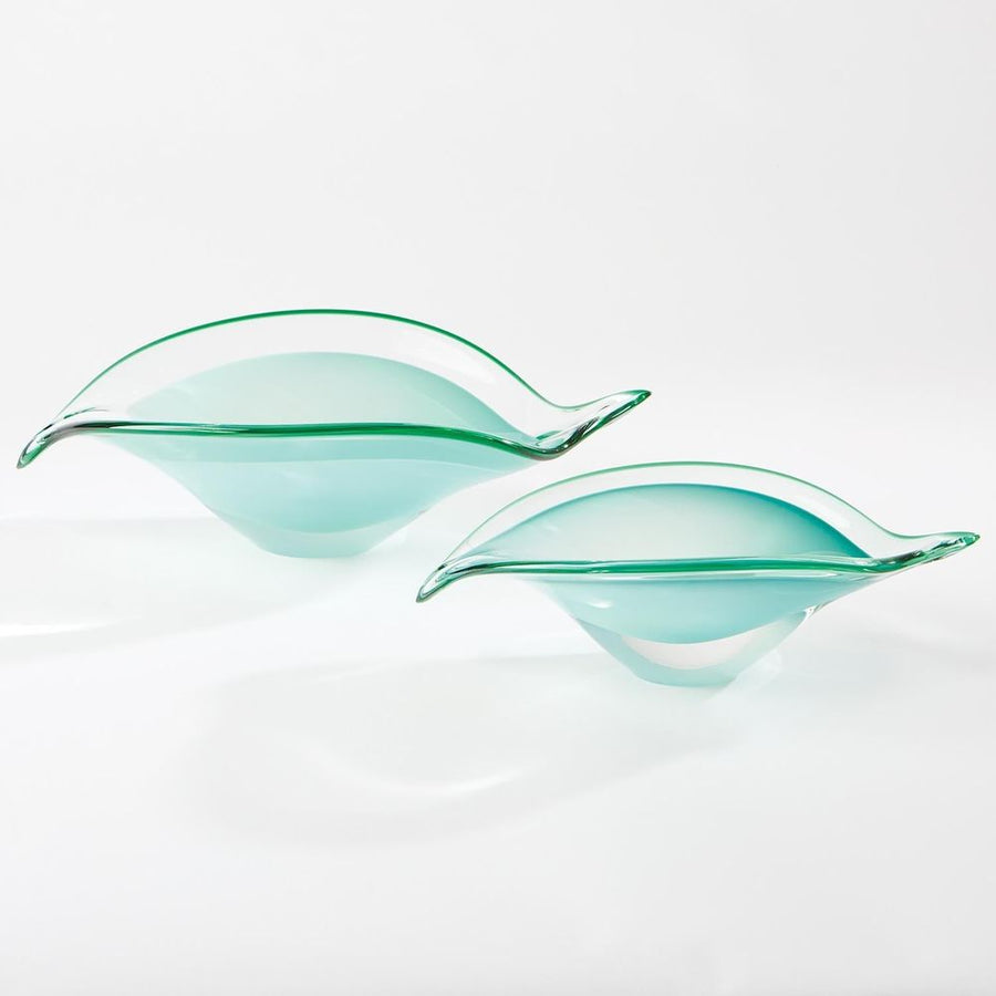 Bowls Bent Leaf Bowl-Celadon-Sm