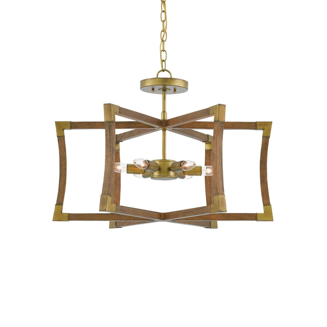 Bastian Small Chestnut Semi-Flush Mount