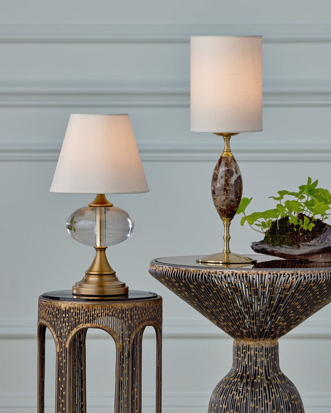 Table Lamps Sashay Brass Cordless Table Lamp