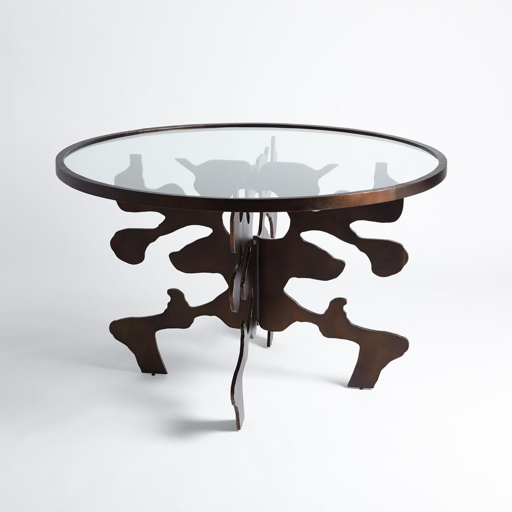 Dining Tables Ink Blot Dining Table-Bronze-48