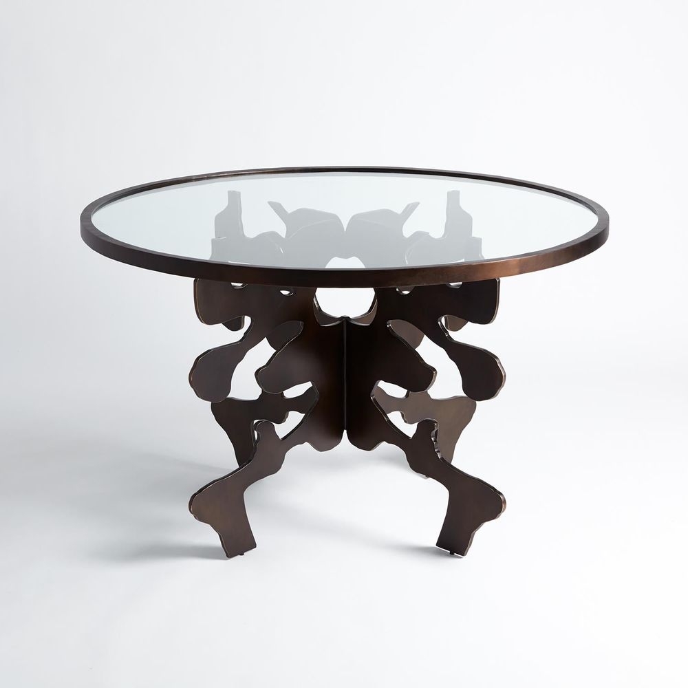 Dining Tables Ink Blot Dining Table-Bronze-48