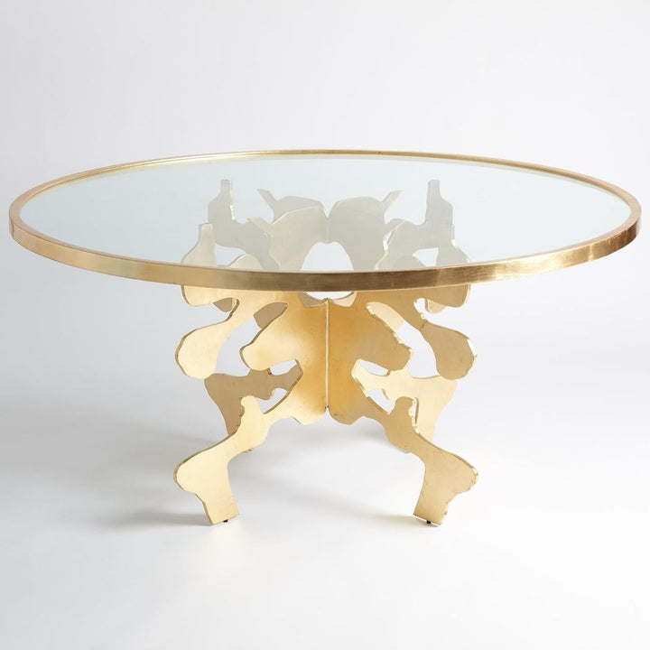 Dining Tables Ink Blot Dining Table-Gold Leaf-60