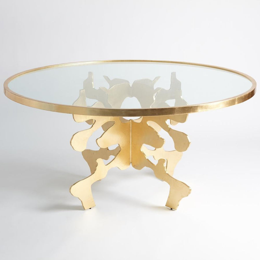 Dining Tables Ink Blot Dining Table-Gold Leaf-60