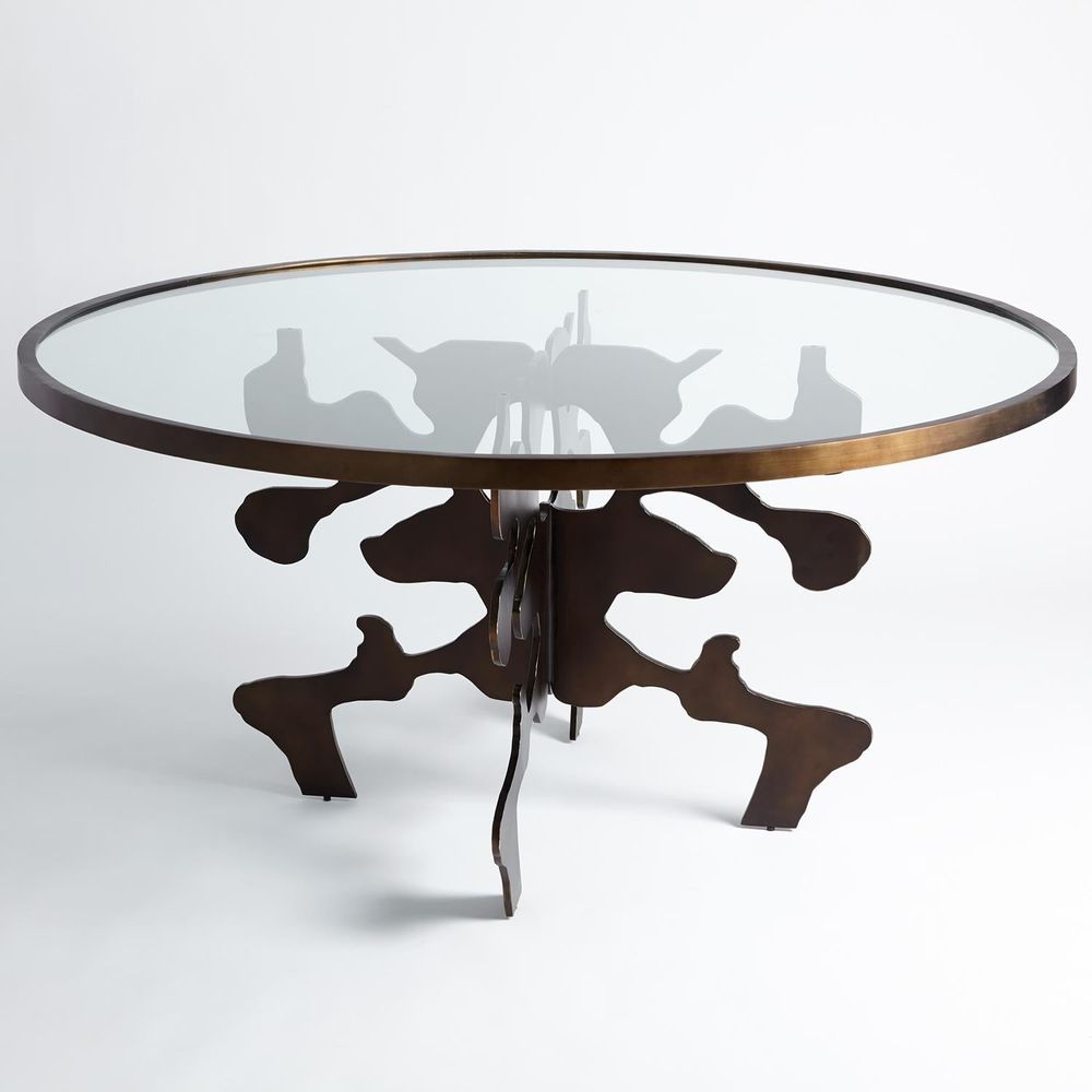 Dining Tables Ink Blot Dining Table-Bronze-60