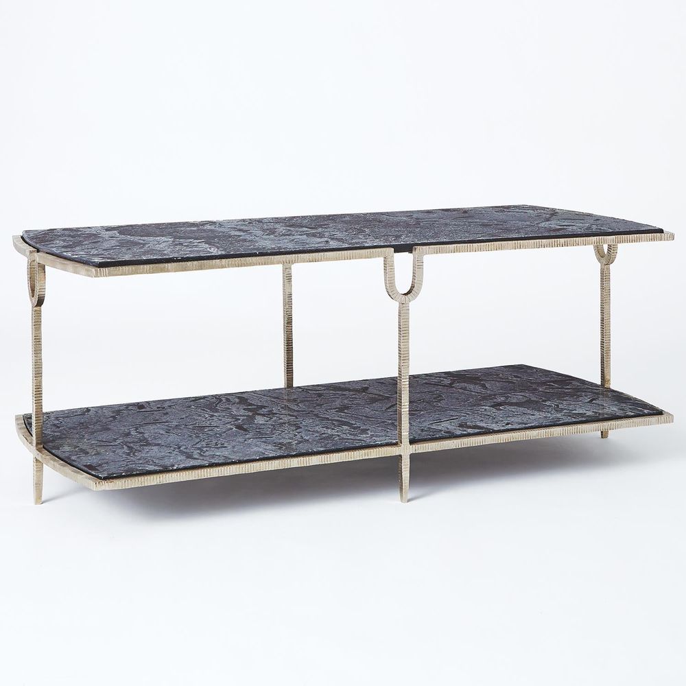 Coffee Tables Curve Cocktail Table-Silver