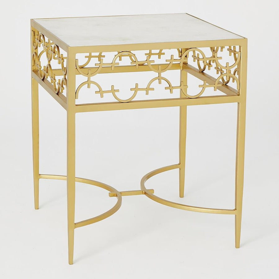 Side Tables C-Fret Side Table-Gold