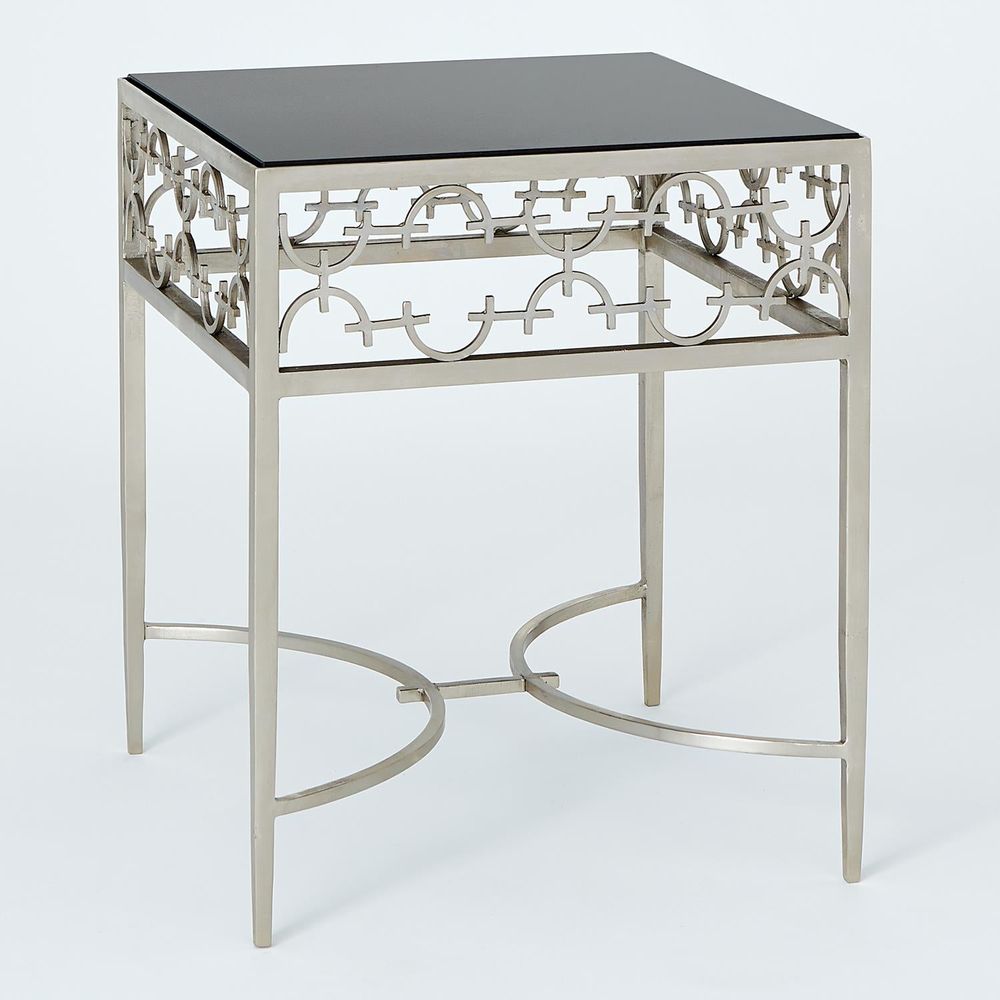 Side Tables C-Fret Side Table-Silver