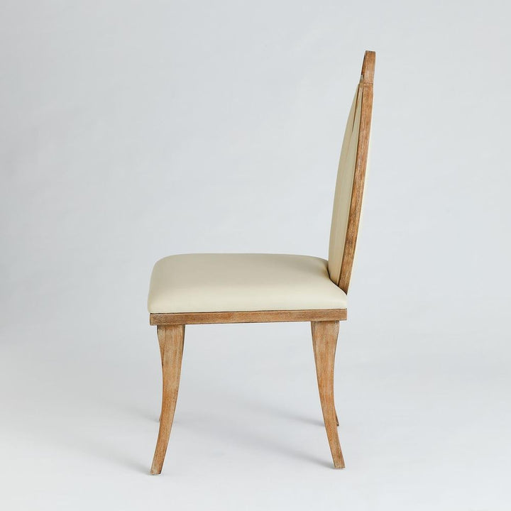 Adelaide Chair-Beige Leather