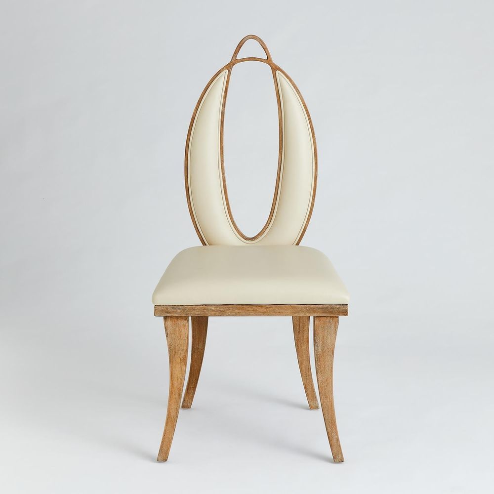 Dining Chairs Adelaide Chair-Beige Leather
