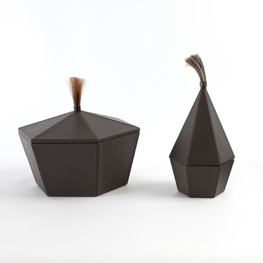 Boxes Zephyr Box-Graphite Leather-Sm