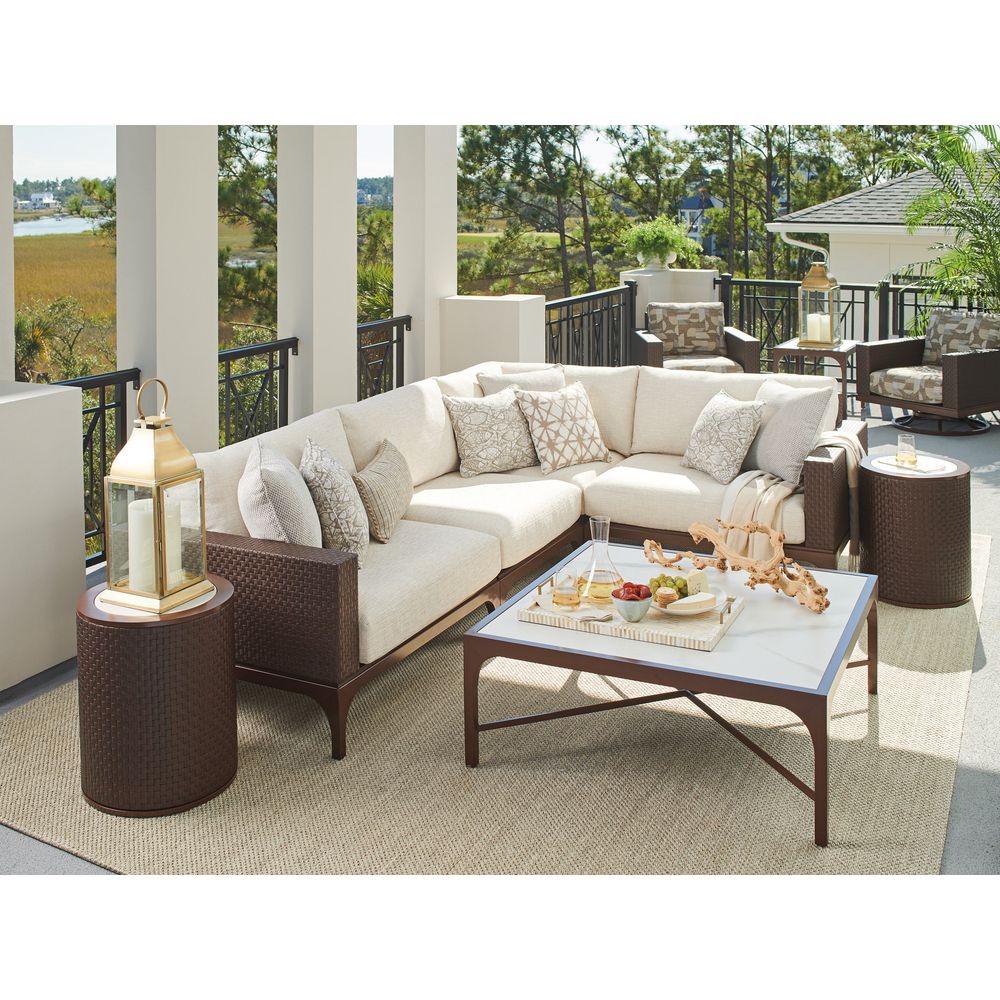 Outdoor Side Tables Round Accent Table - 3420 Brown