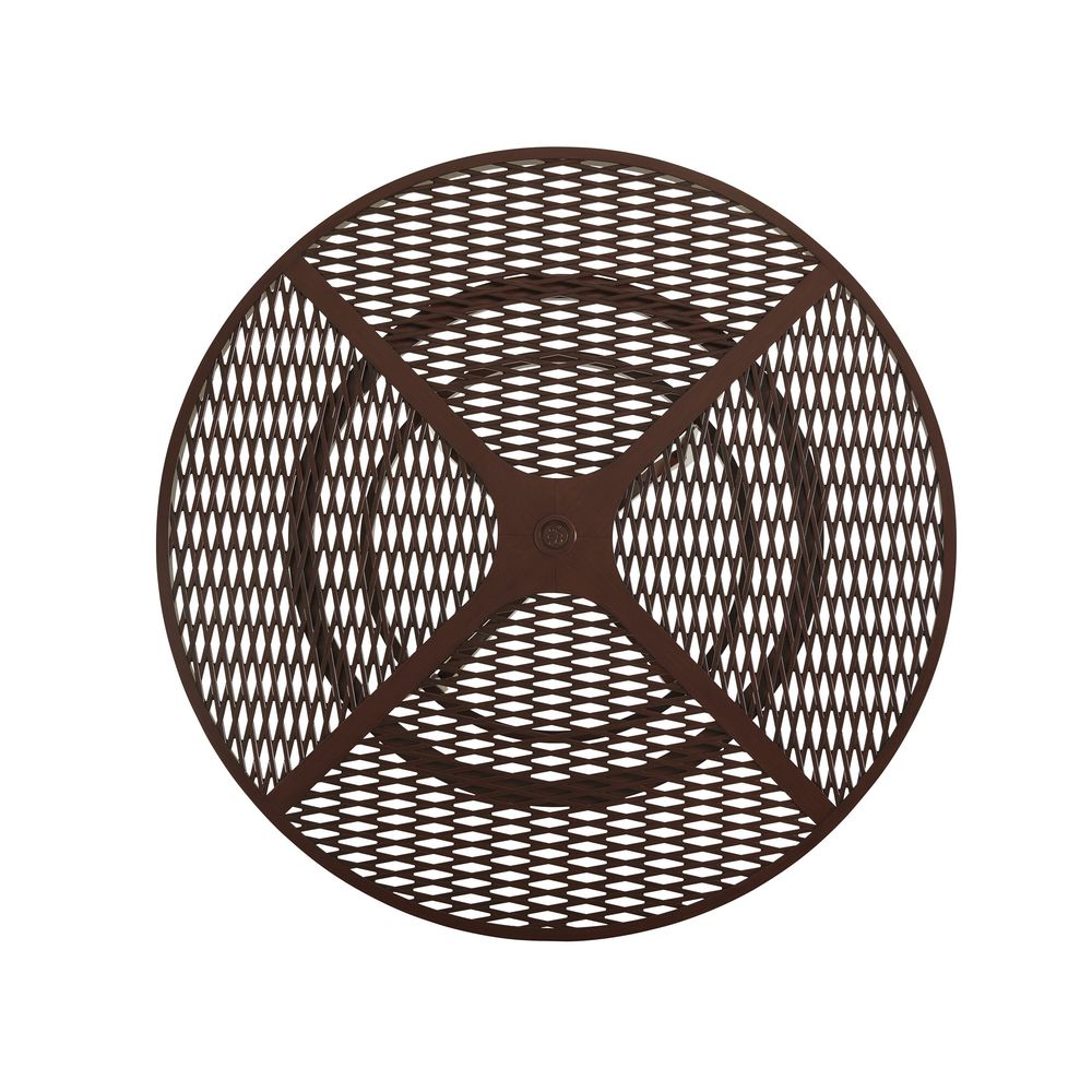 Round Dining Table - Medium Brown