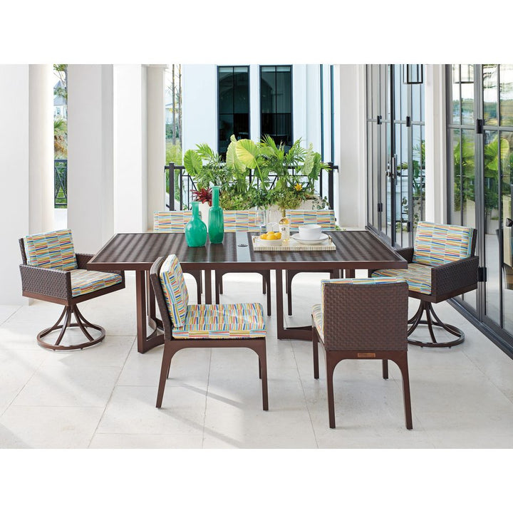 Outdoor Dining Tables Rectangular Dining Table - Medium Brown
