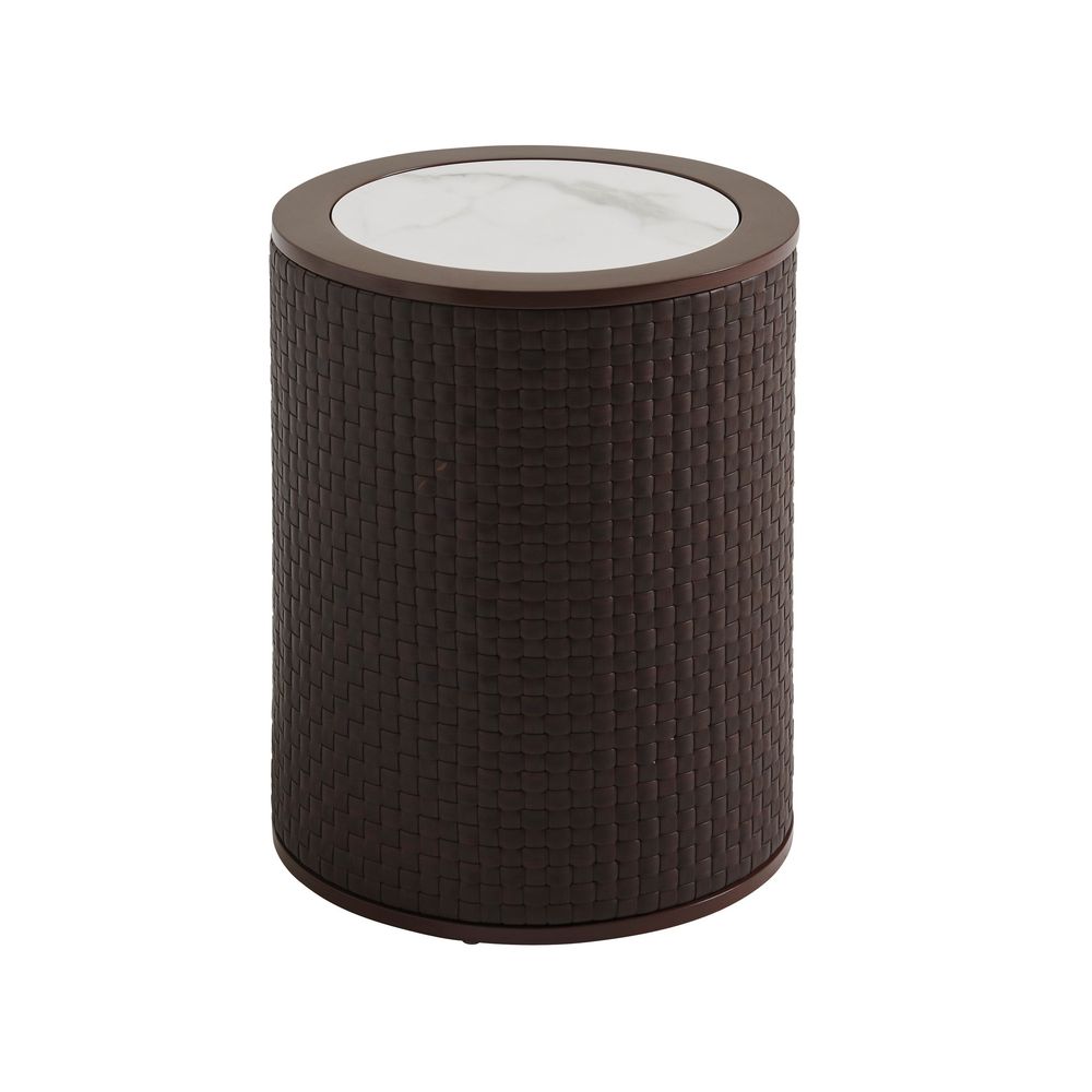 Outdoor Side Tables Round Accent Table - 3420 Brown