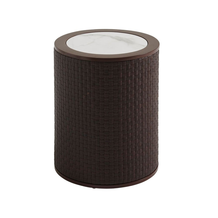 Outdoor Side Tables Round Accent Table - 3420 Brown
