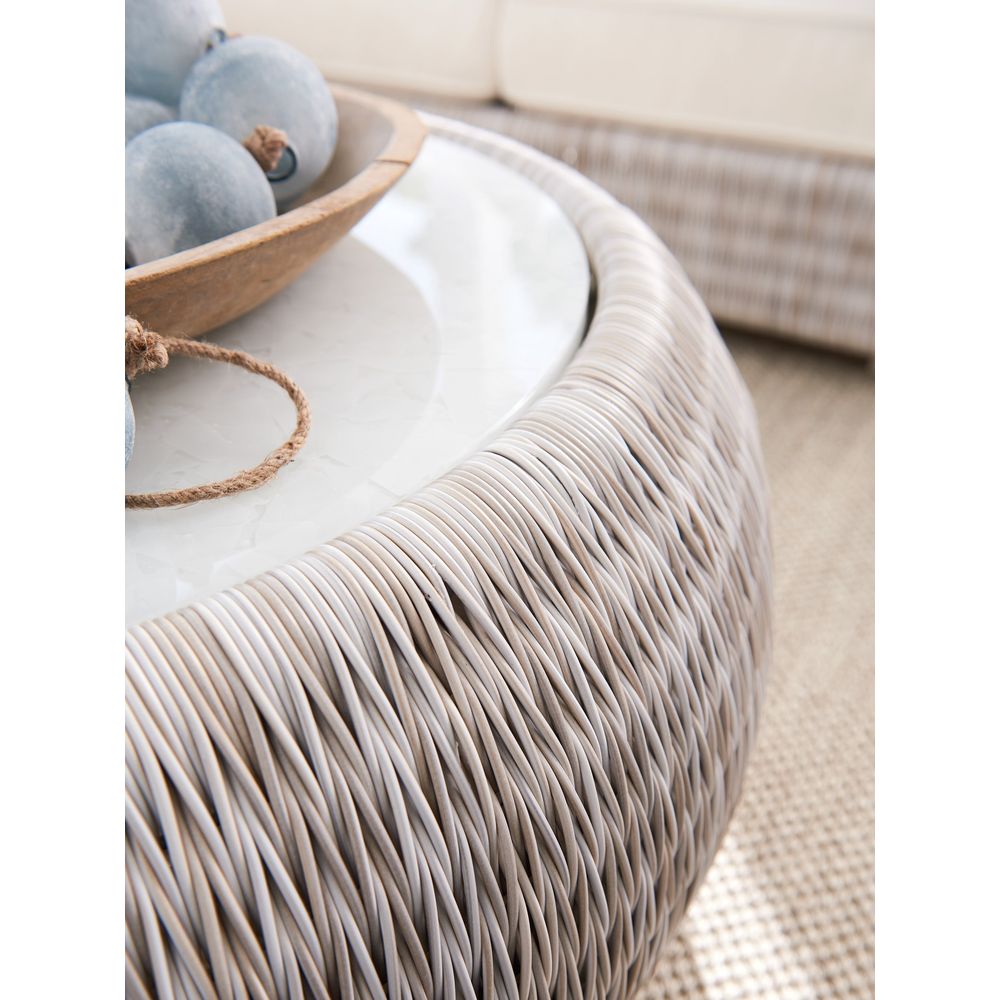 Round Cocktail Table - Ivory